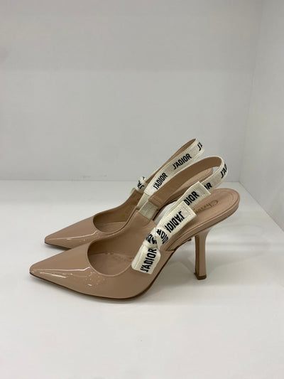 Dior J’Dior Sling Back Heel 38 Beige