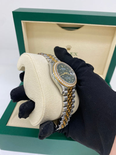 Rolex Datejust 31mm Diamond Bezel Green Dial