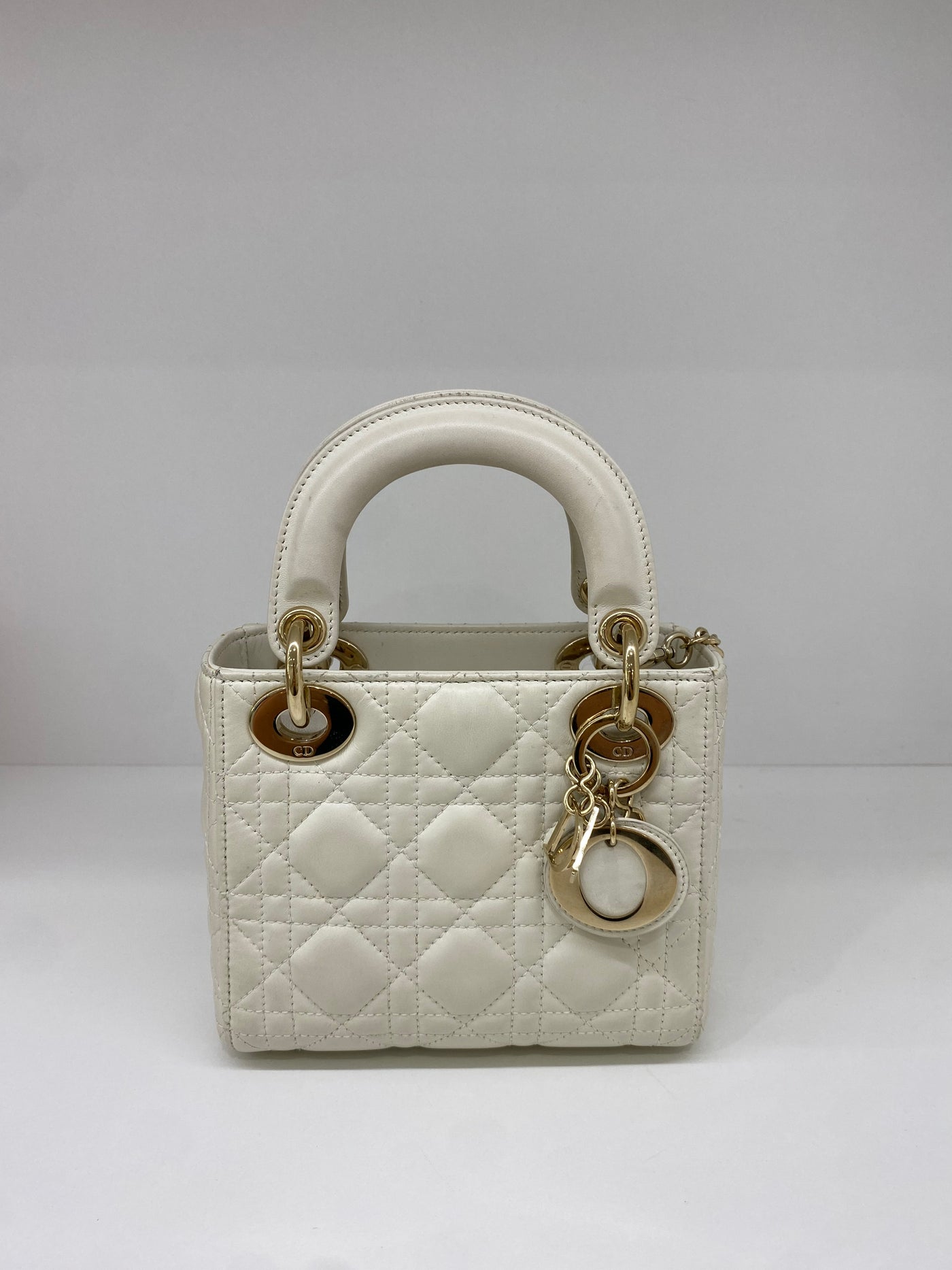 Christian Dior Mini Lady Dior Latte Canage