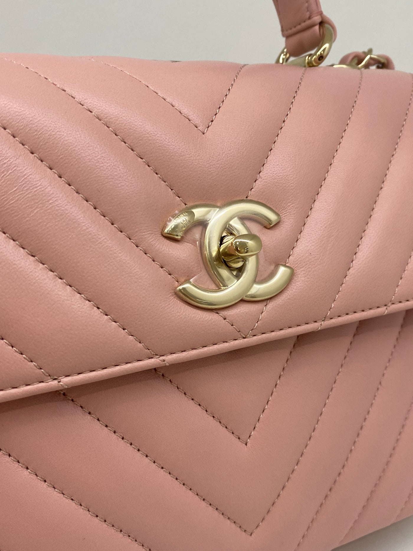 Chanel Trendy Pink Chevron CGHW