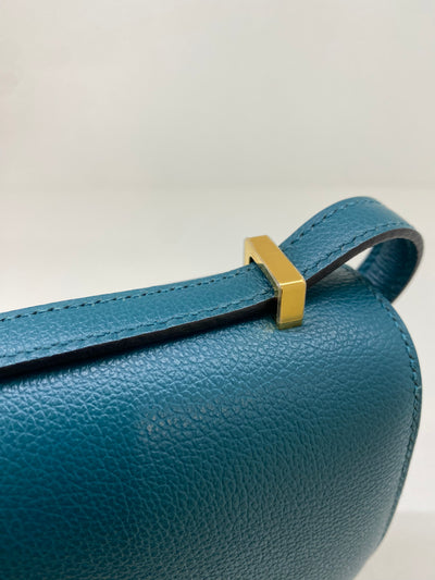 Hermes Mini Constance Vert Bosphorus GHW