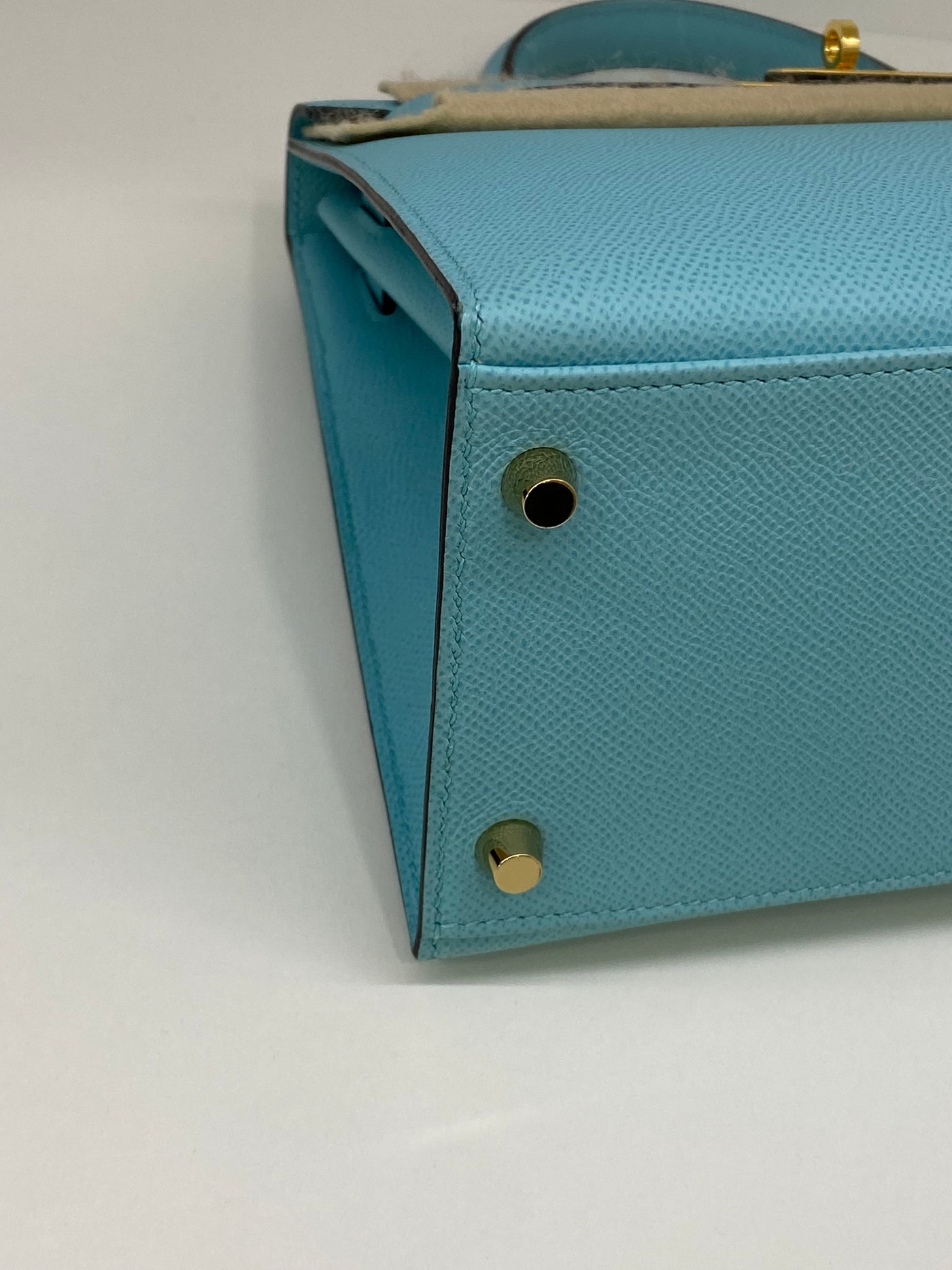 Hermes Kelly 28 Blue Atoll - Y Stamp GHW