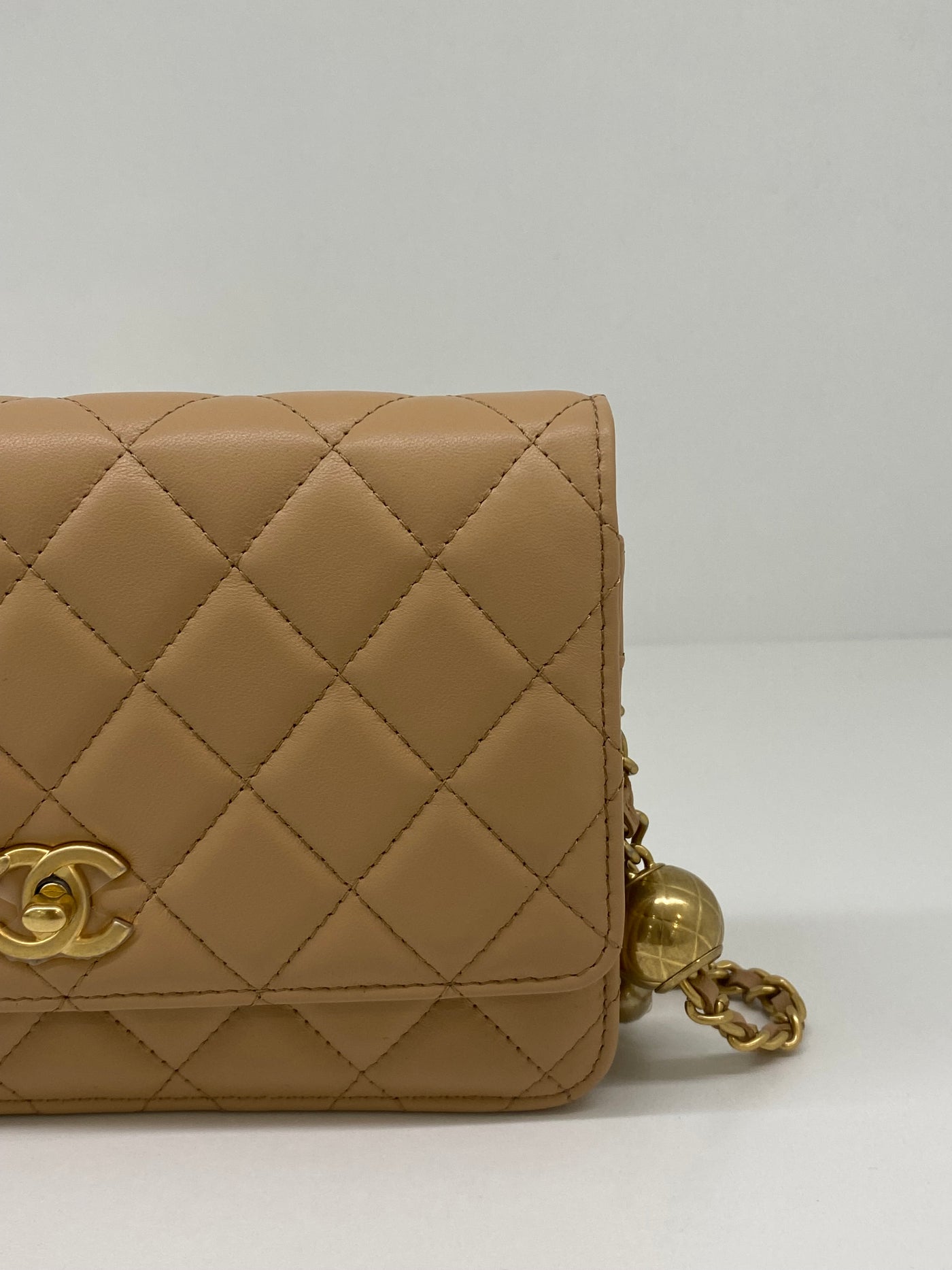 Chanel Beige Pearl WOC GHW