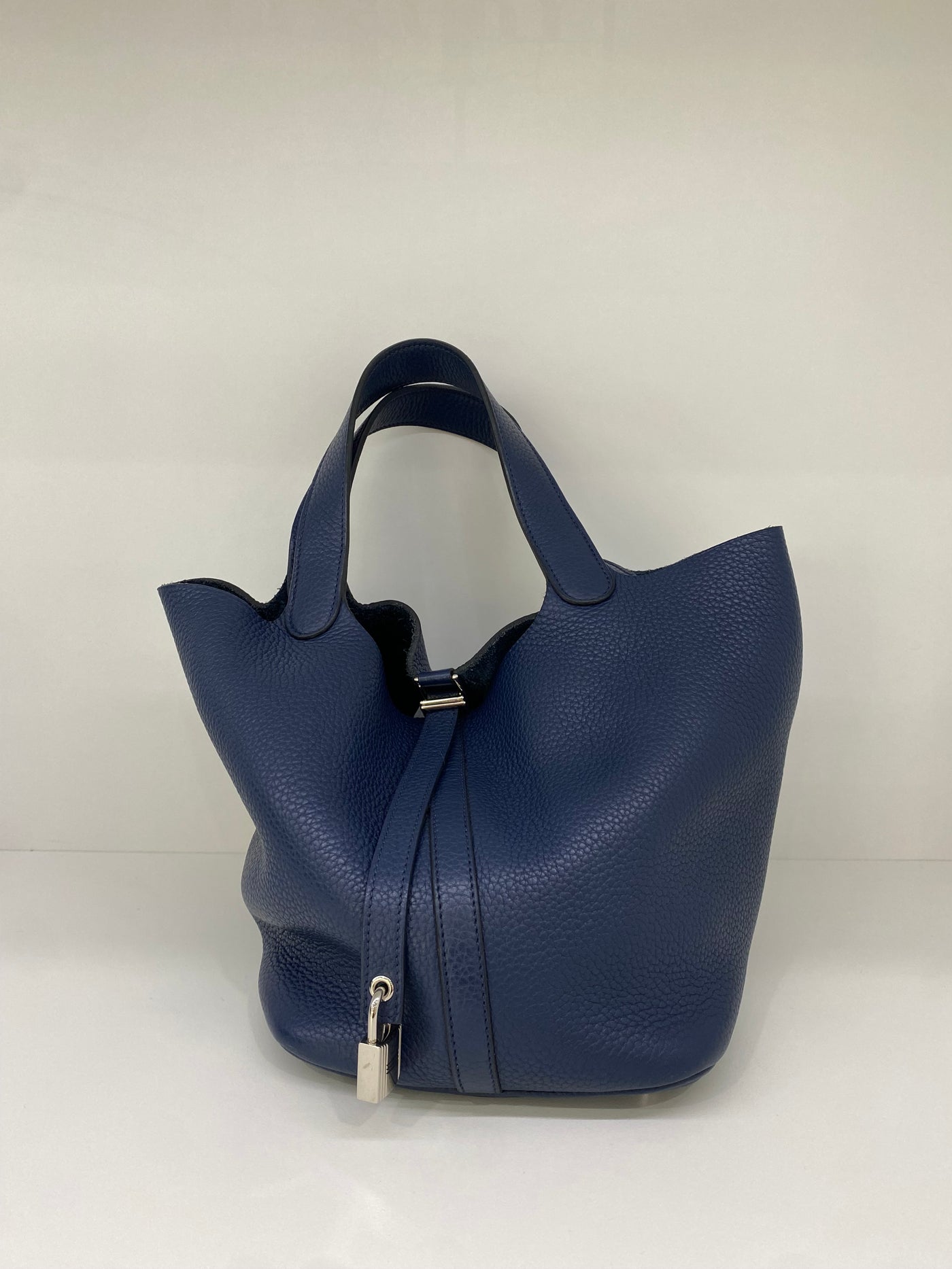 Hermes Picotin 22 Navy PHW