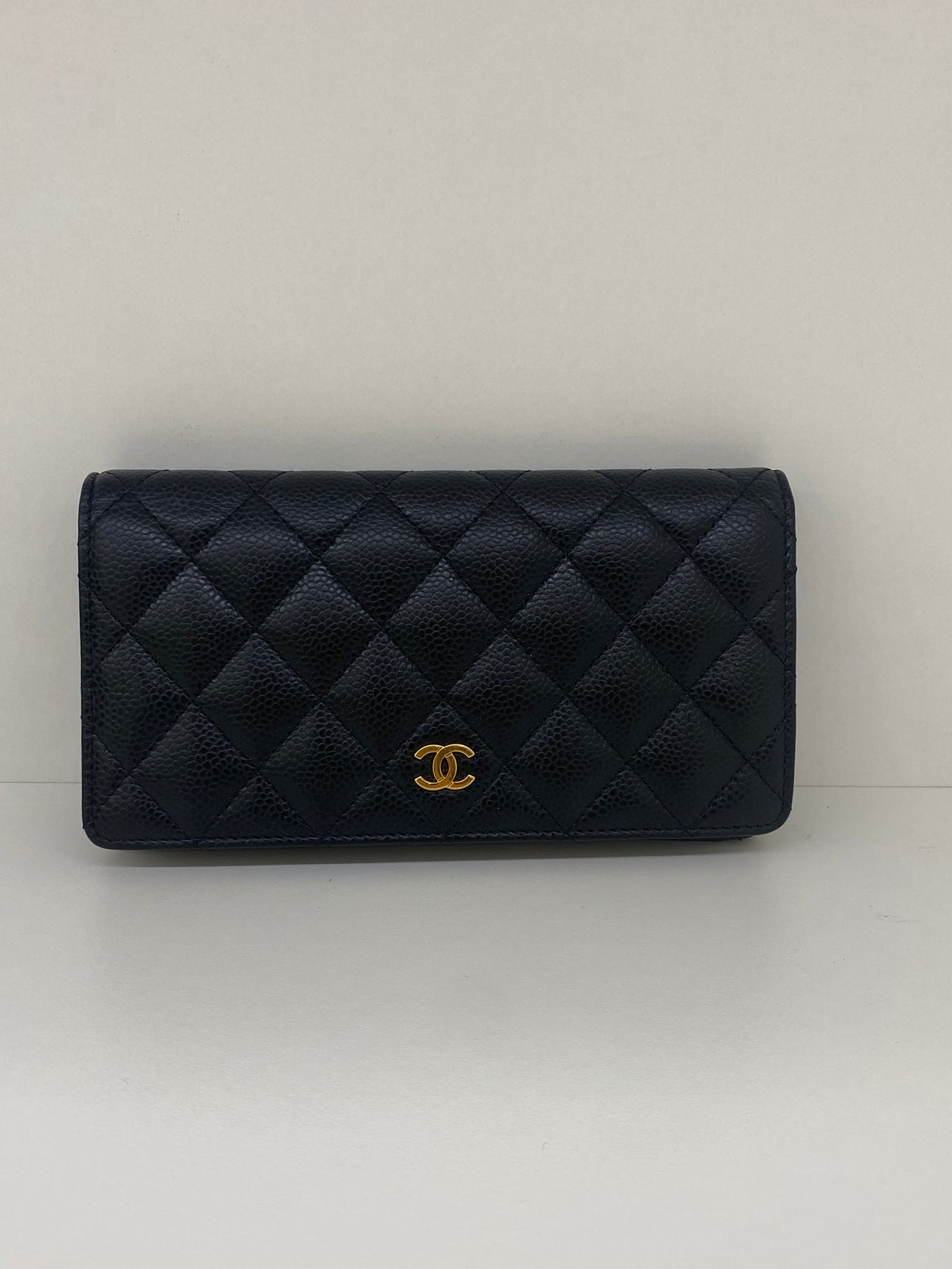 Chanel Classic Flap Wallet Black Caviar GHW