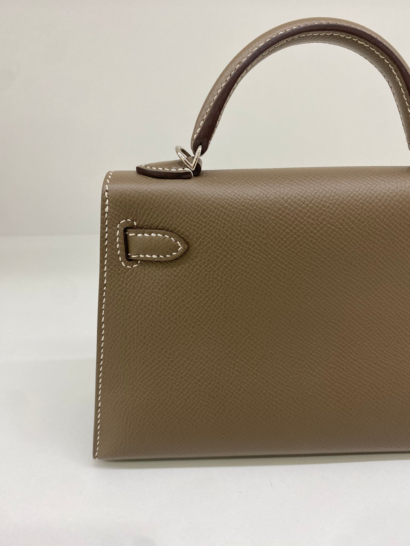 Hermes Mini Kelly Etoupe PHW