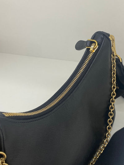 Prada Re Edition Bag Black Leather GHW