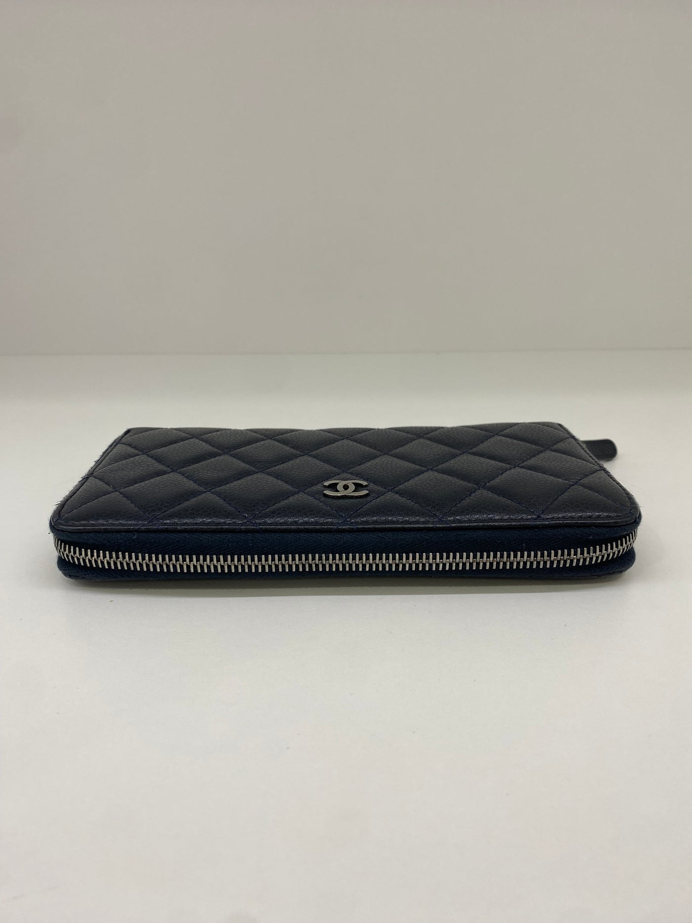 Chanel Wallet Navy Caviar SHW