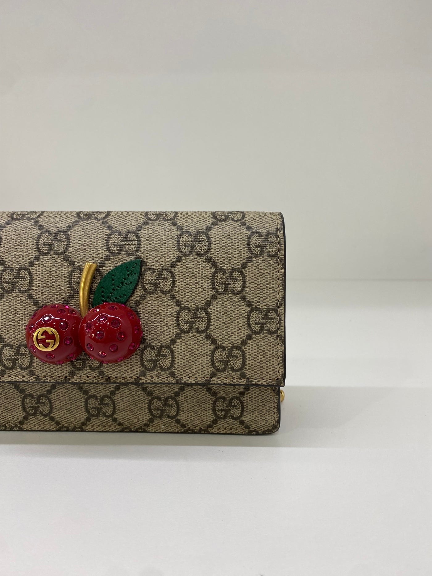 Gucci Cherry Monogram WOC