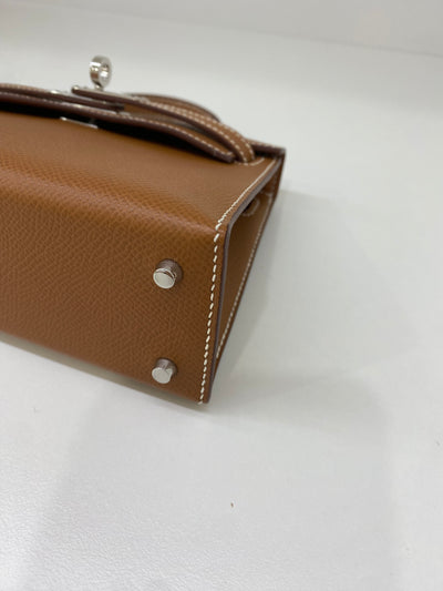 Hermes Mini Kelly Gold PHW