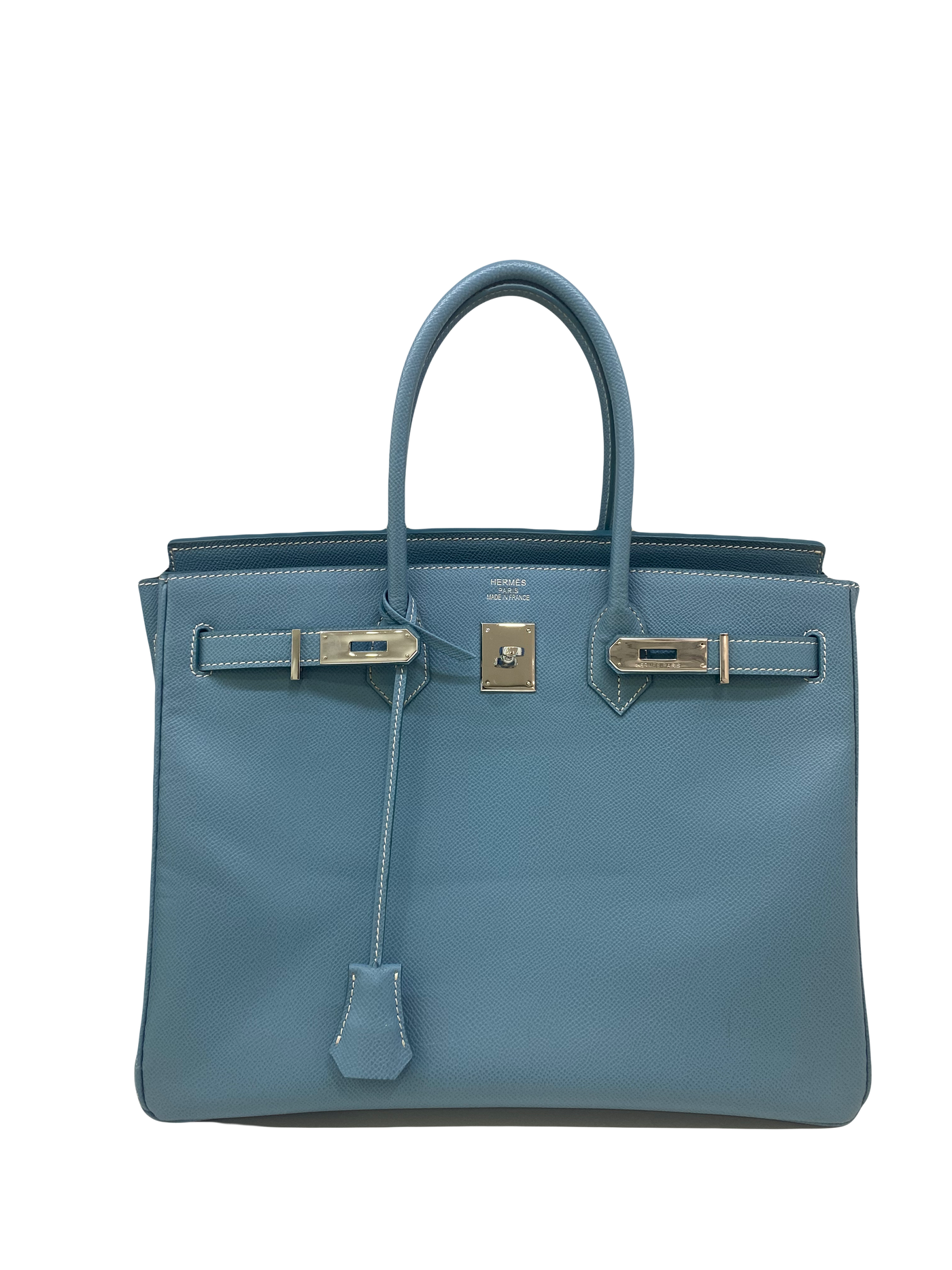 Hermes Birkin 35 Epsom Blue Jean PHW