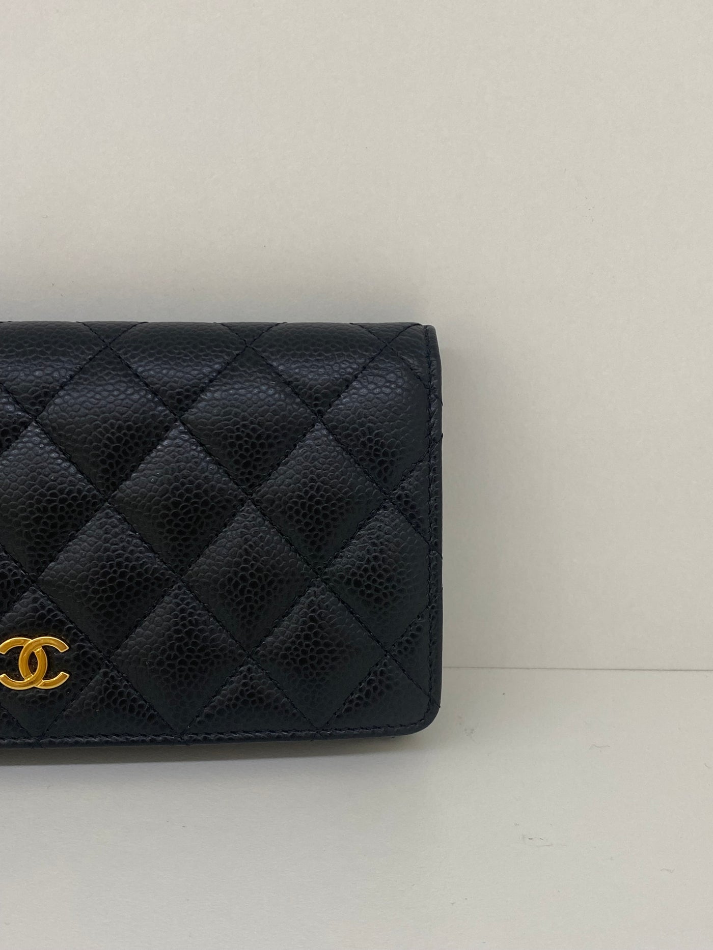 Chanel Classic Flap Wallet Black Caviar GHW