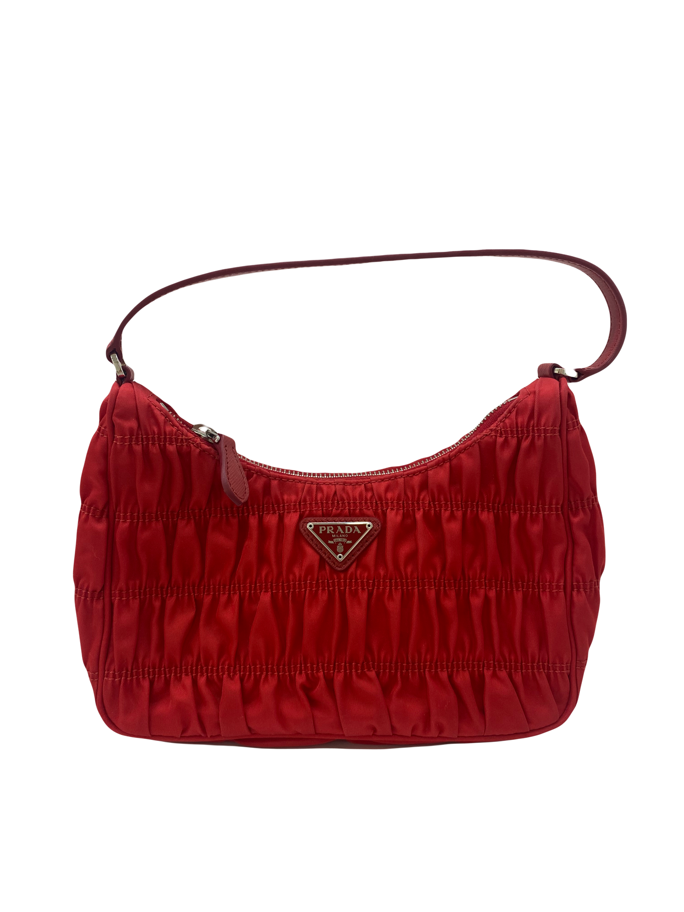 Prada Re-edition 2005 Ruched Red