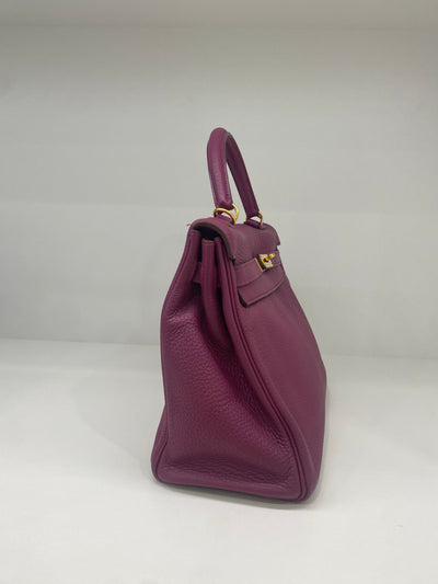 Hermes Kelly Purple Tosca 32 GHW