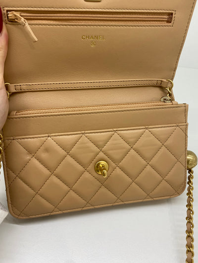 Chanel Beige Pearl WOC GHW