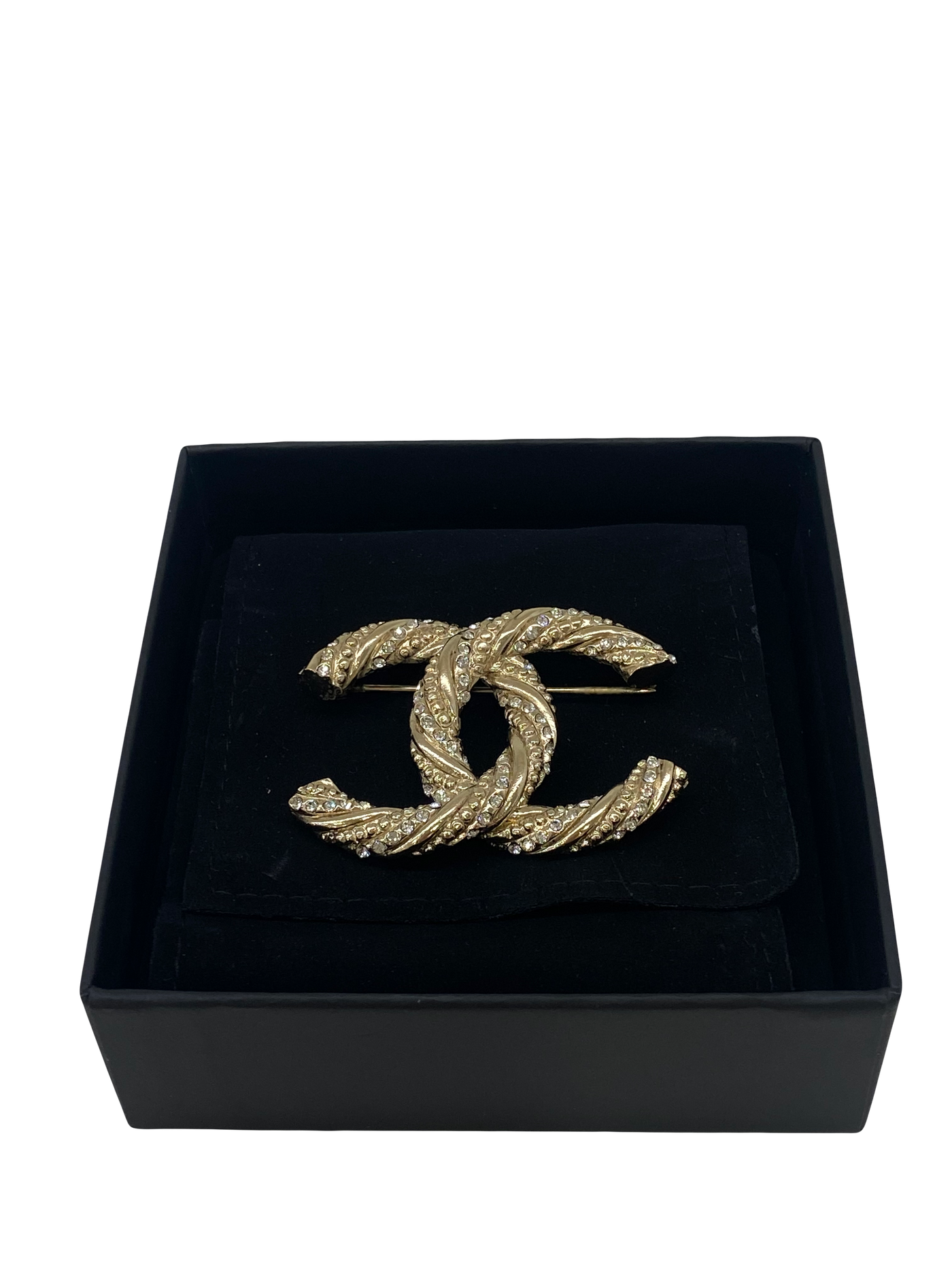 Chanel CC Diamonte Brooch