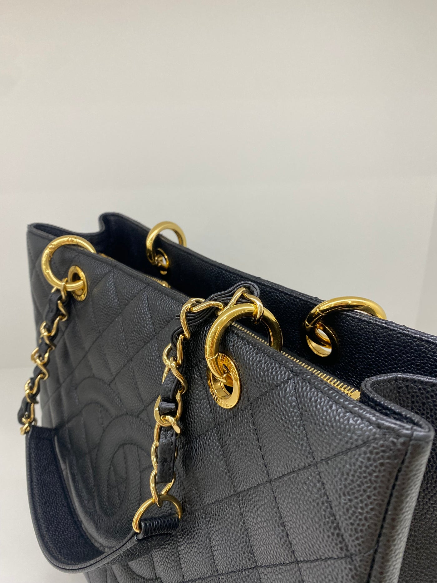 Chanel GST Black Tote GHW