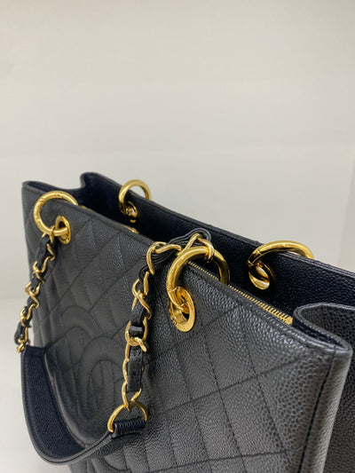 Chanel GST Black Tote GHW