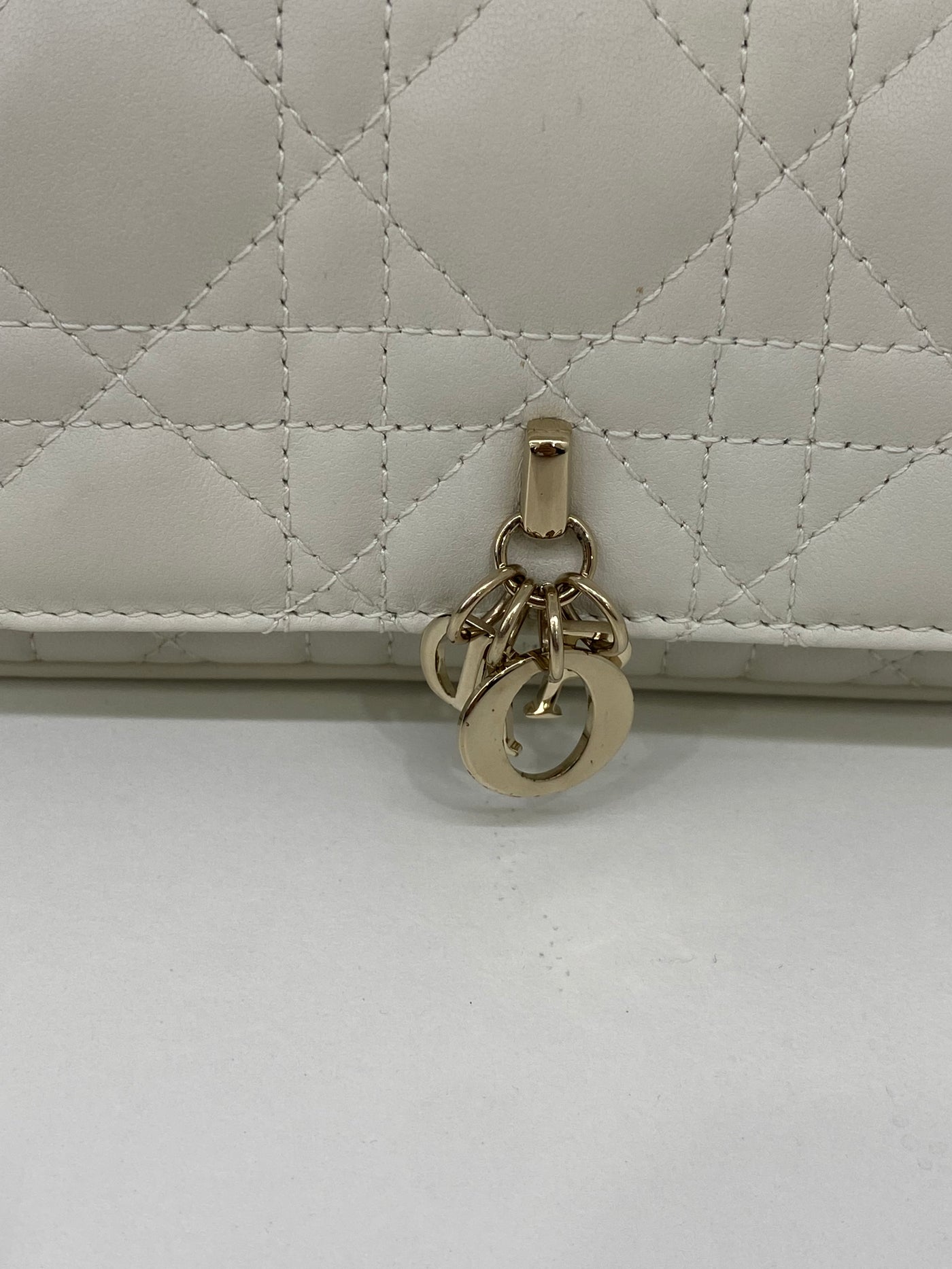 Dior Mini Bag White with Chain