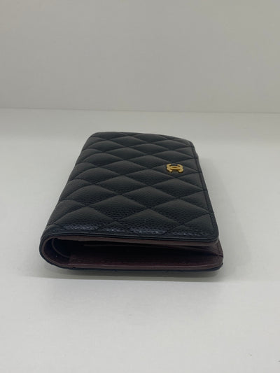 Chanel Classic Flap Wallet Black Caviar GHW