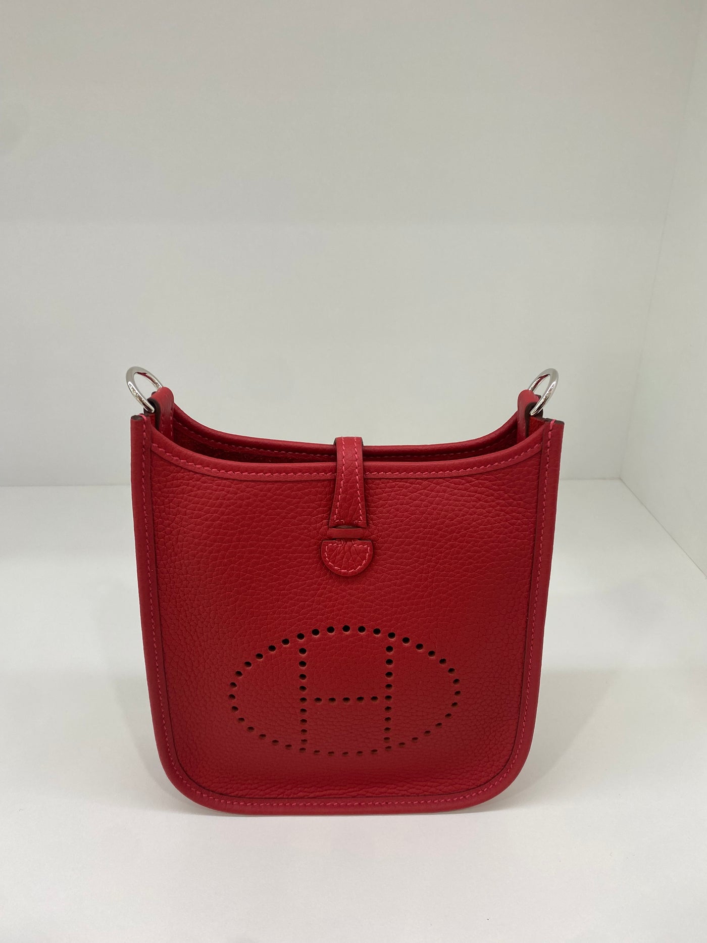 Hermes Mini Evelyn 16 Vermillion/Rouge Vif PHW