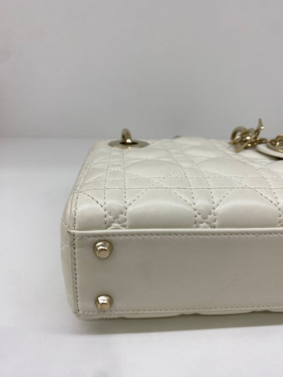 Christian Dior Mini Lady Dior Latte Canage