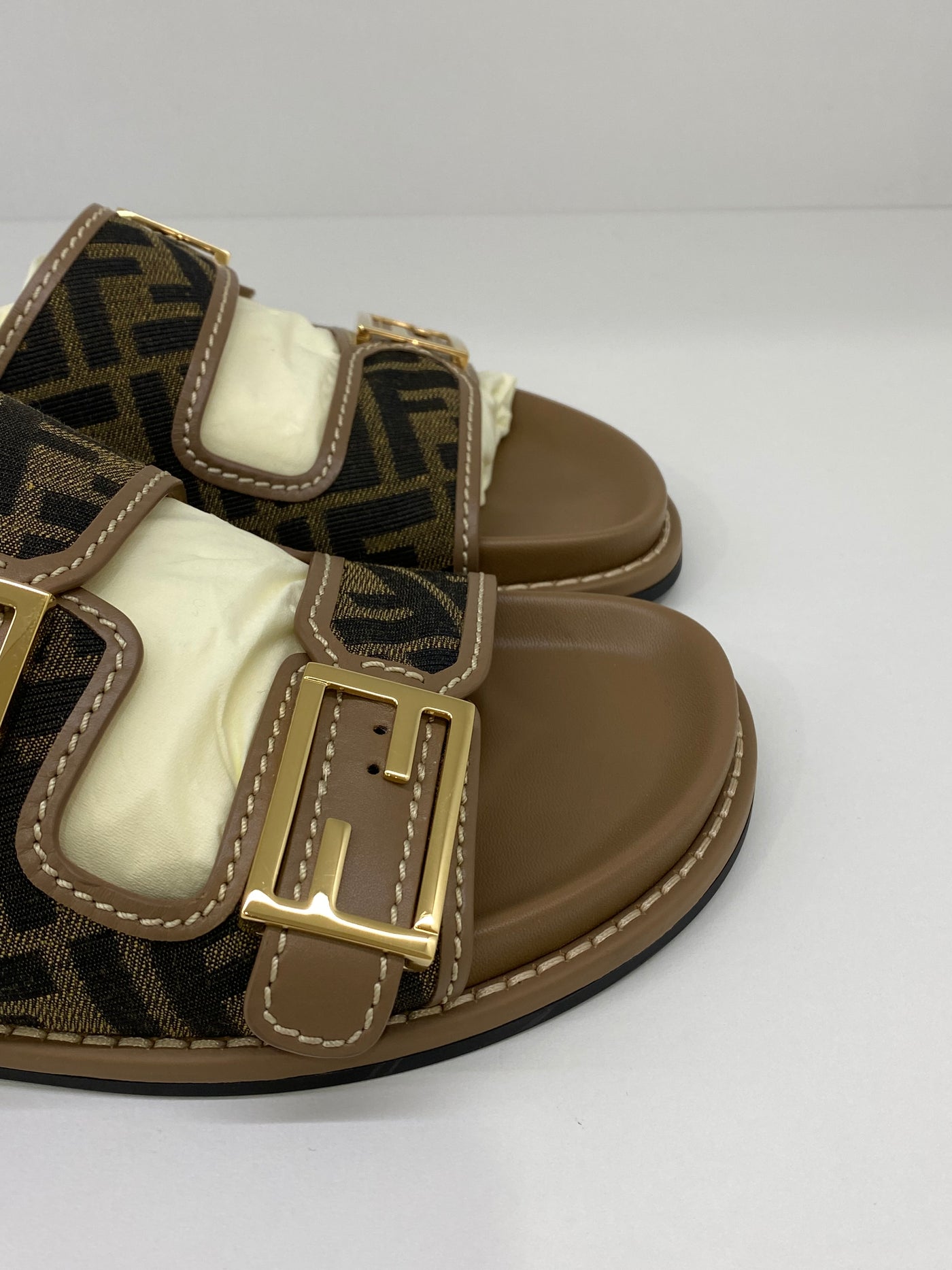 Fendi Feel Slides Monogram Size 38.5