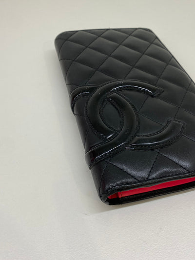 Chanel Long Flap Wallet - Pink Inside