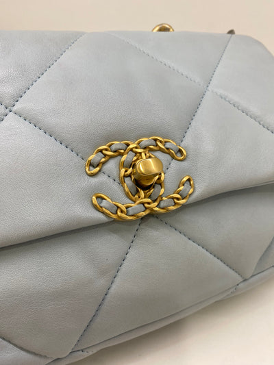 Chanel 19 Small Baby Blue Bag