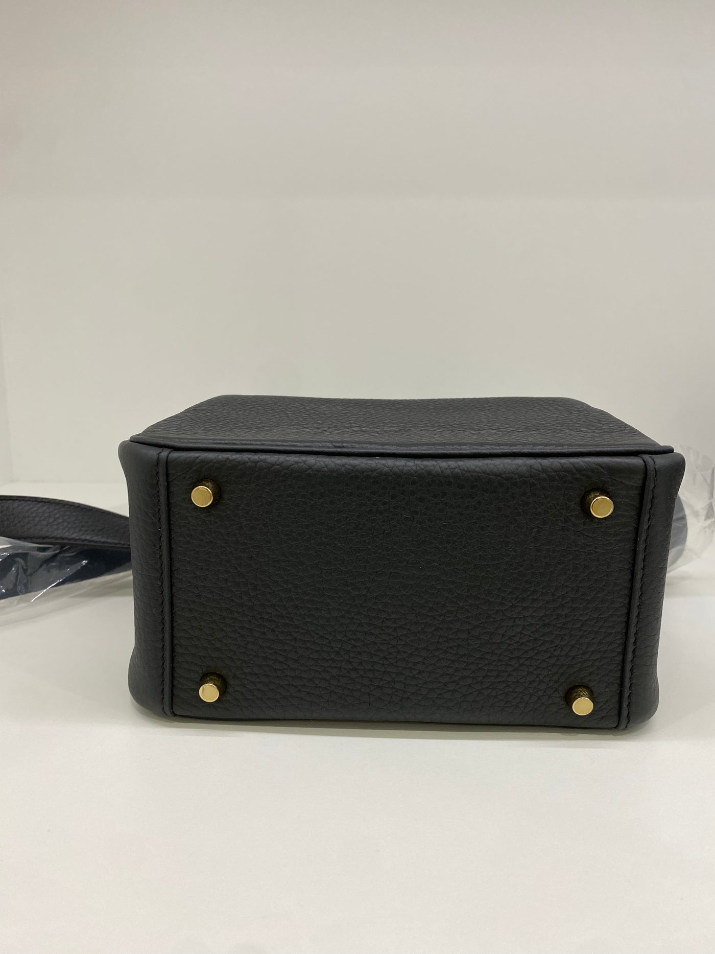 Hermes Mini Lindy Black GHW