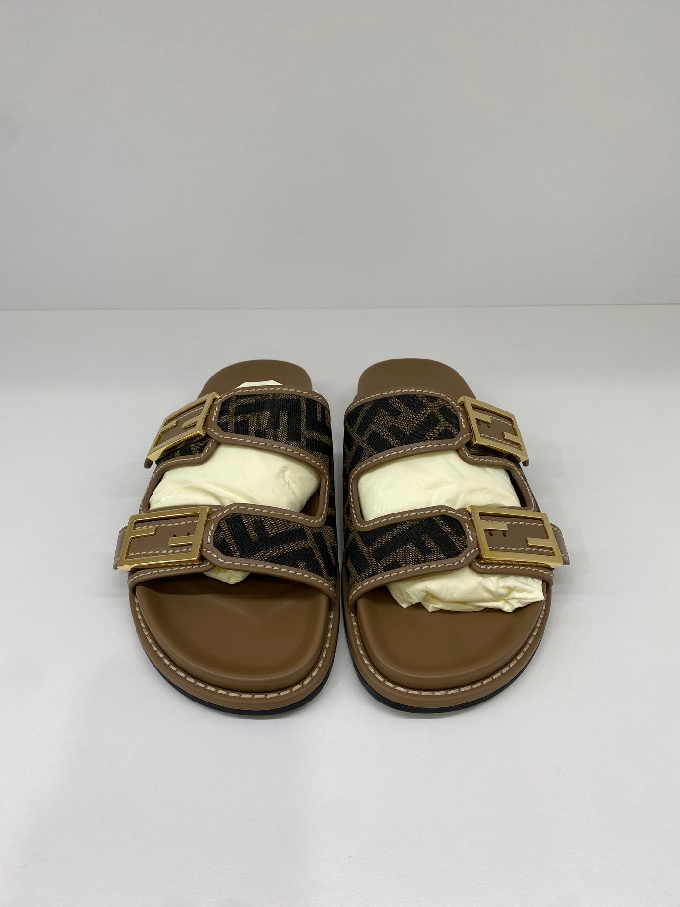 Fendi Feel Slides Monogram Size 38.5