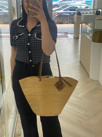 Loewe Raffia Basket Bag