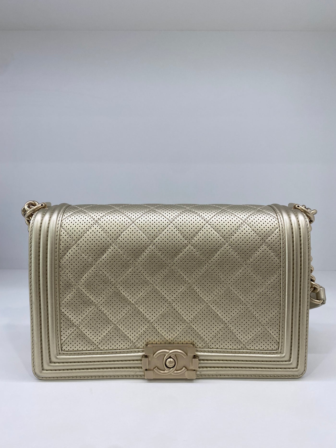 Chanel New Medium Boy Bag Gold