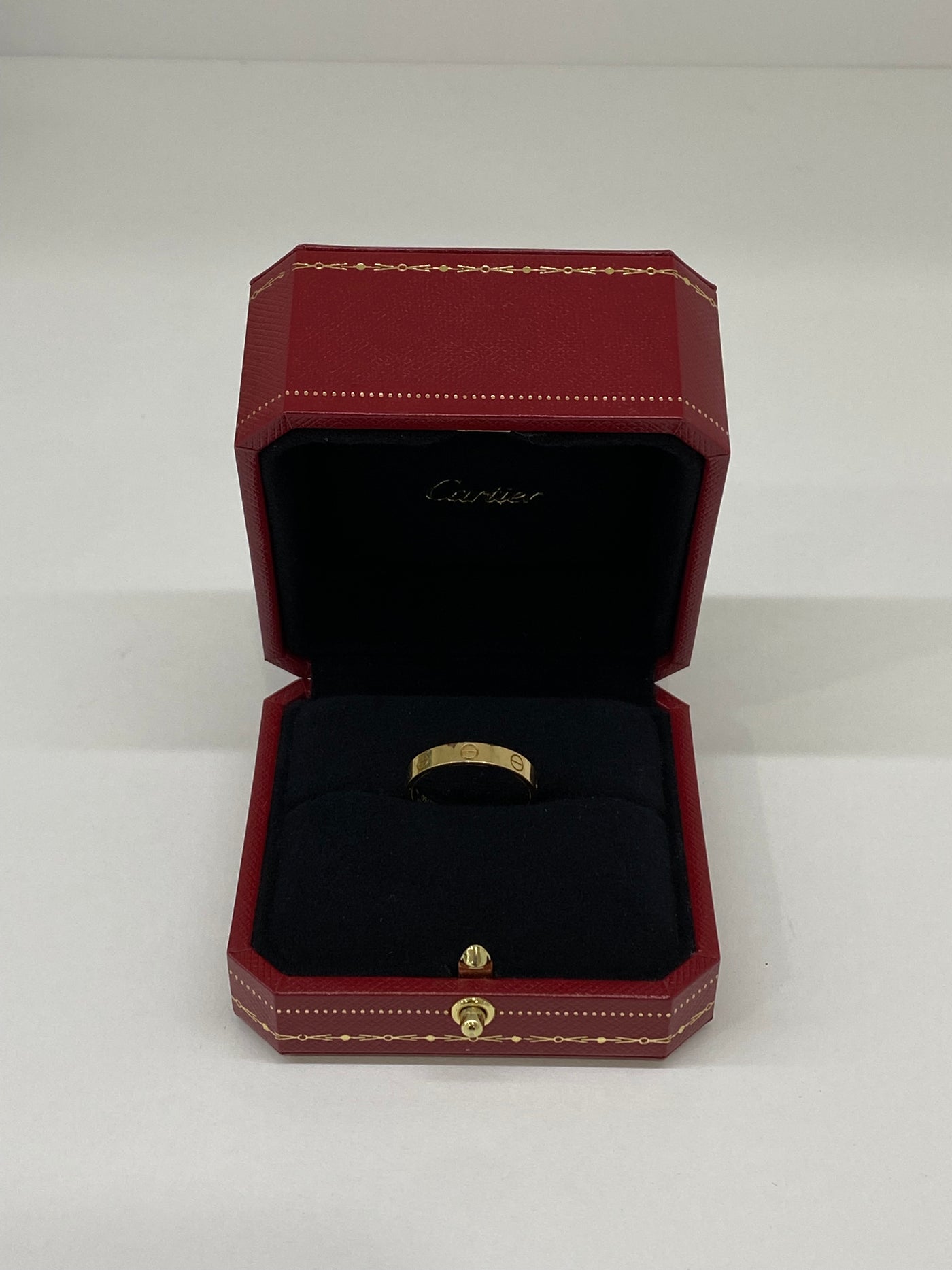 Cartier Love Ring Wedding Band YG Size 59