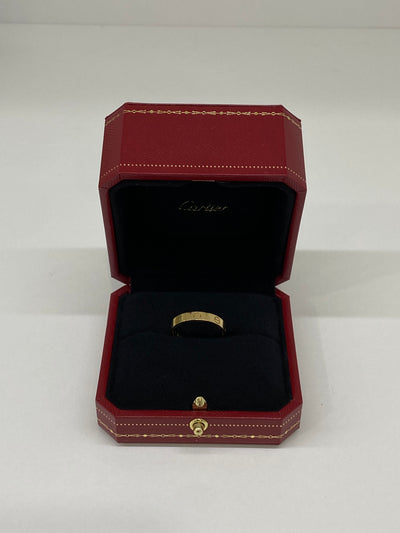 Cartier Love Ring Wedding Band YG Size 59