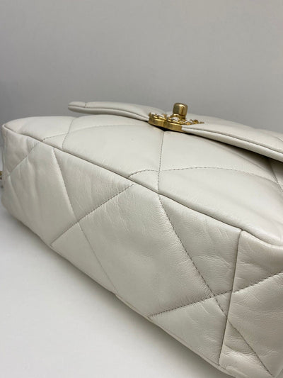 Chanel 19 Bag Large White