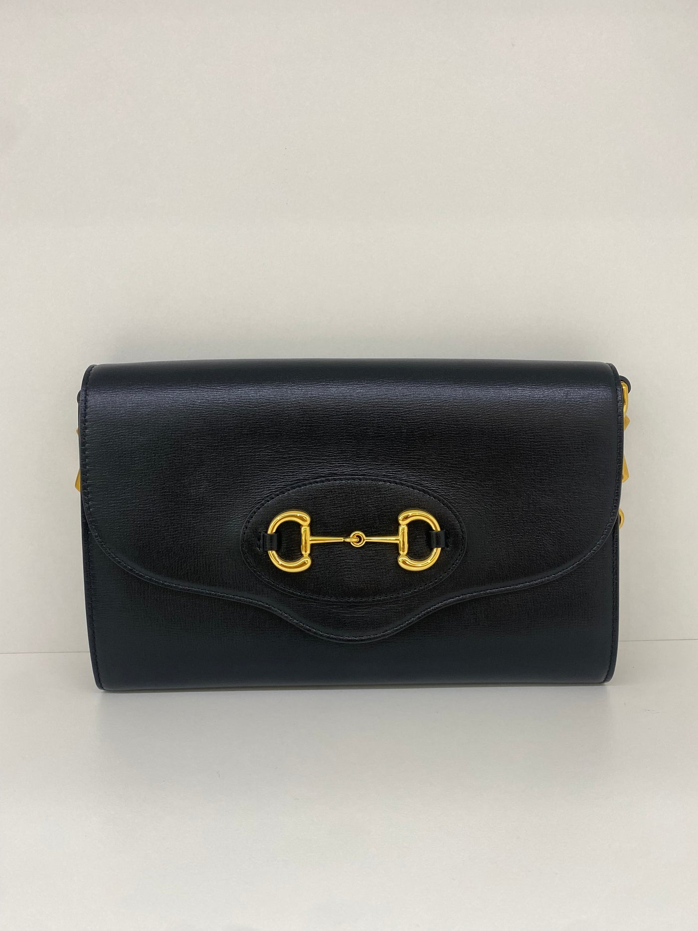 Gucci Horsebit Black Bag GHW