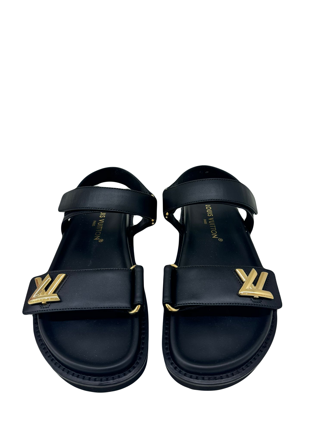 Louis Vuitton Dad Sandals Black Size 37