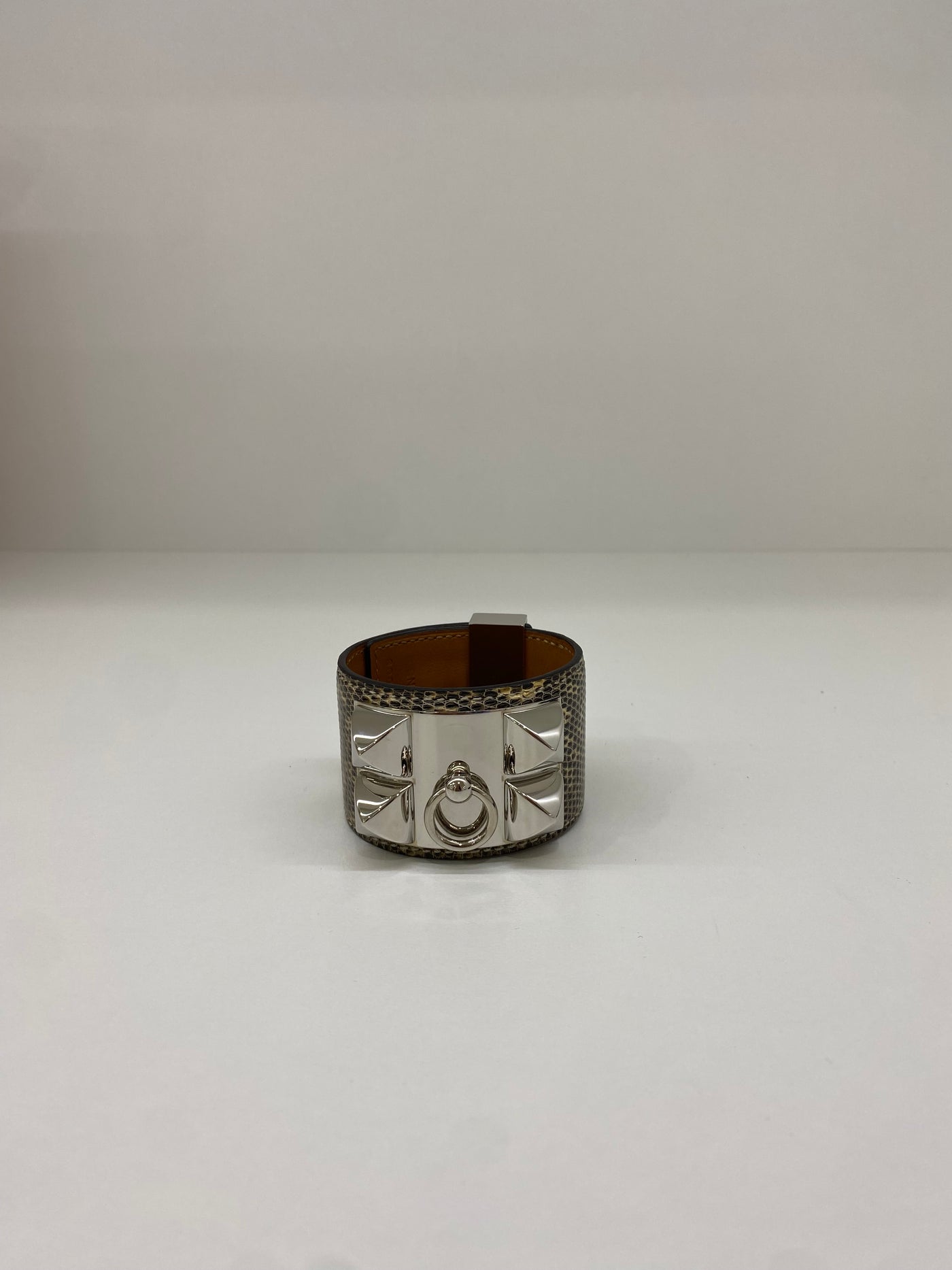 Hermes Collier De Chien Cuff Ombré Lizard PHW