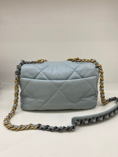 Chanel 19 Small Baby Blue Bag