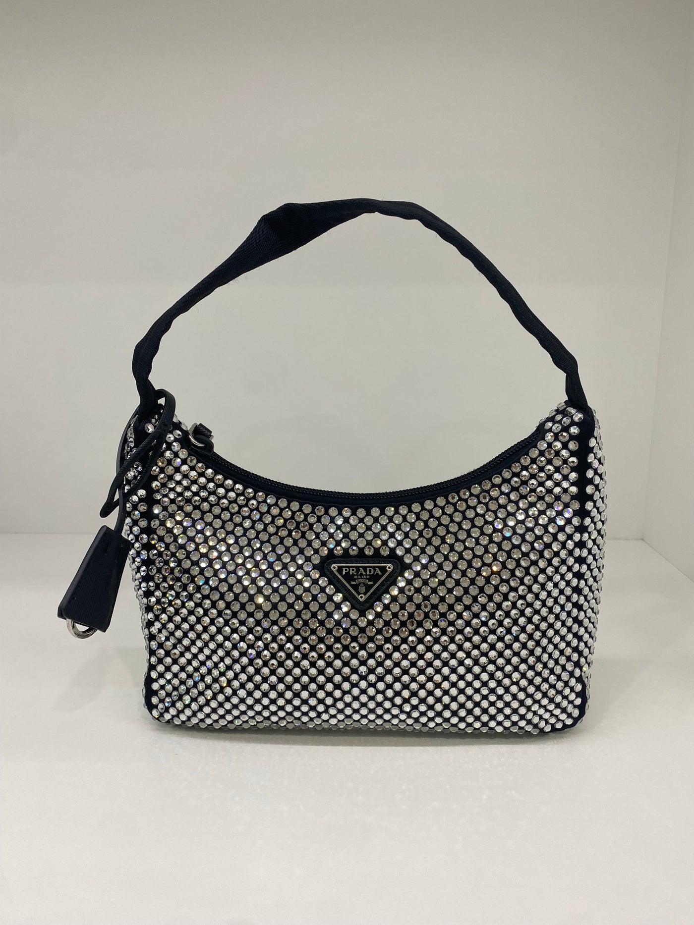 Prada Crystal Re-edition Nylon Black