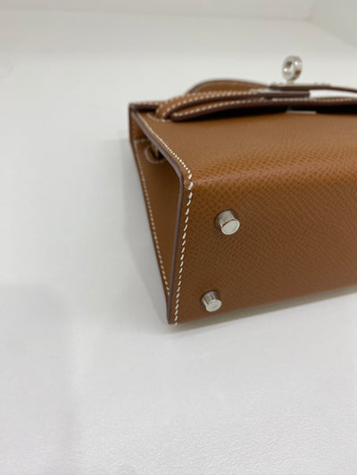 Hermes Mini Kelly Gold PHW