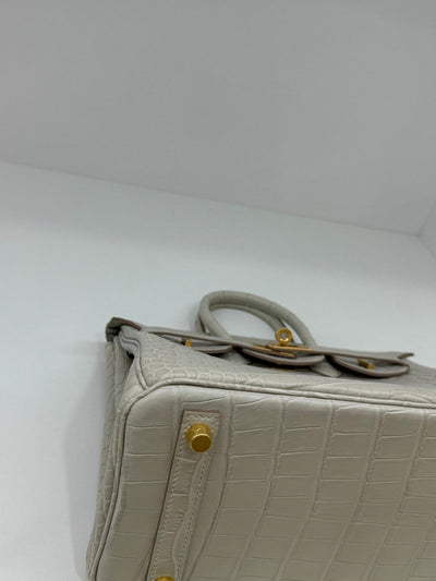 Hermes Birkin 25 Alligator Beton GHW