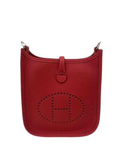 Hermes Mini Evelyn 16 Vermillion/Rouge Vif PHW