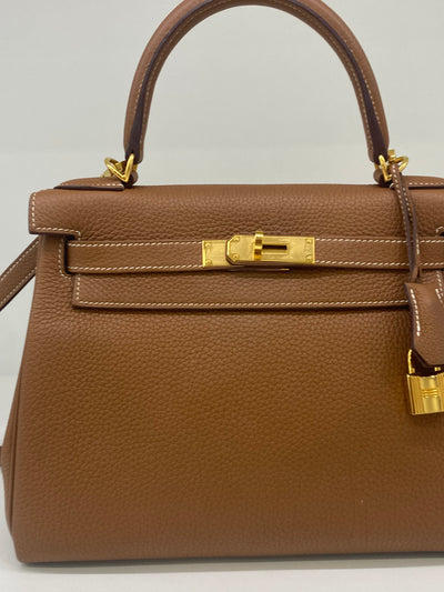 Hermes Kelly 28 Gold GHW