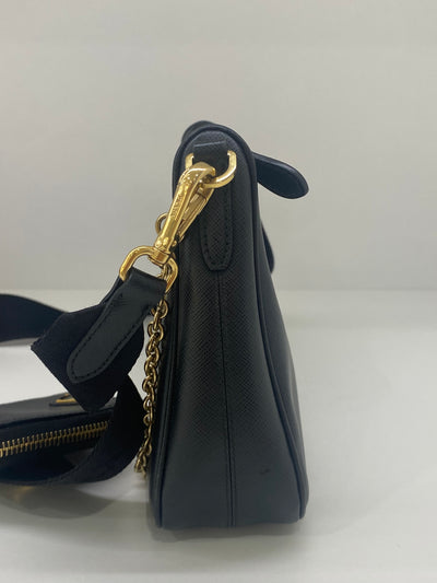 Prada Re Edition Bag Black Leather GHW