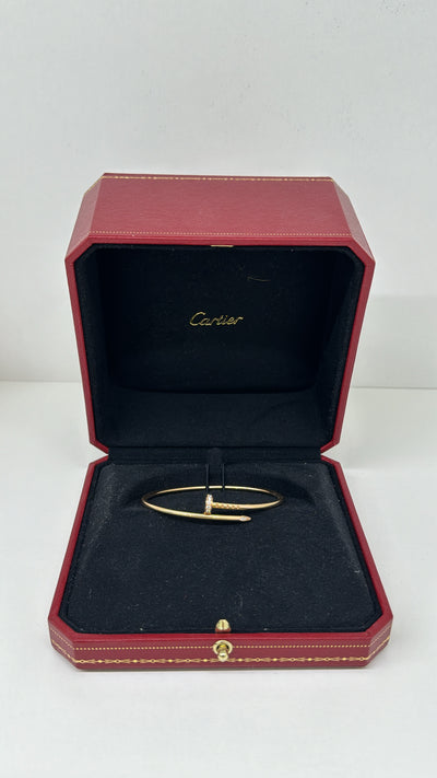 Cartier Juste Un Clou Bracelet Rose Gold Small Diamonds - Size 16