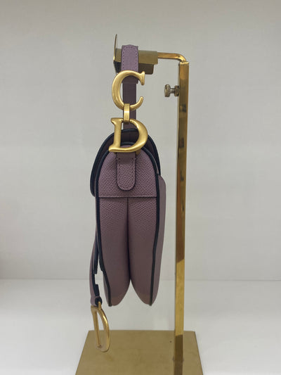 Christian Dior Mini Saddle Purple GHW