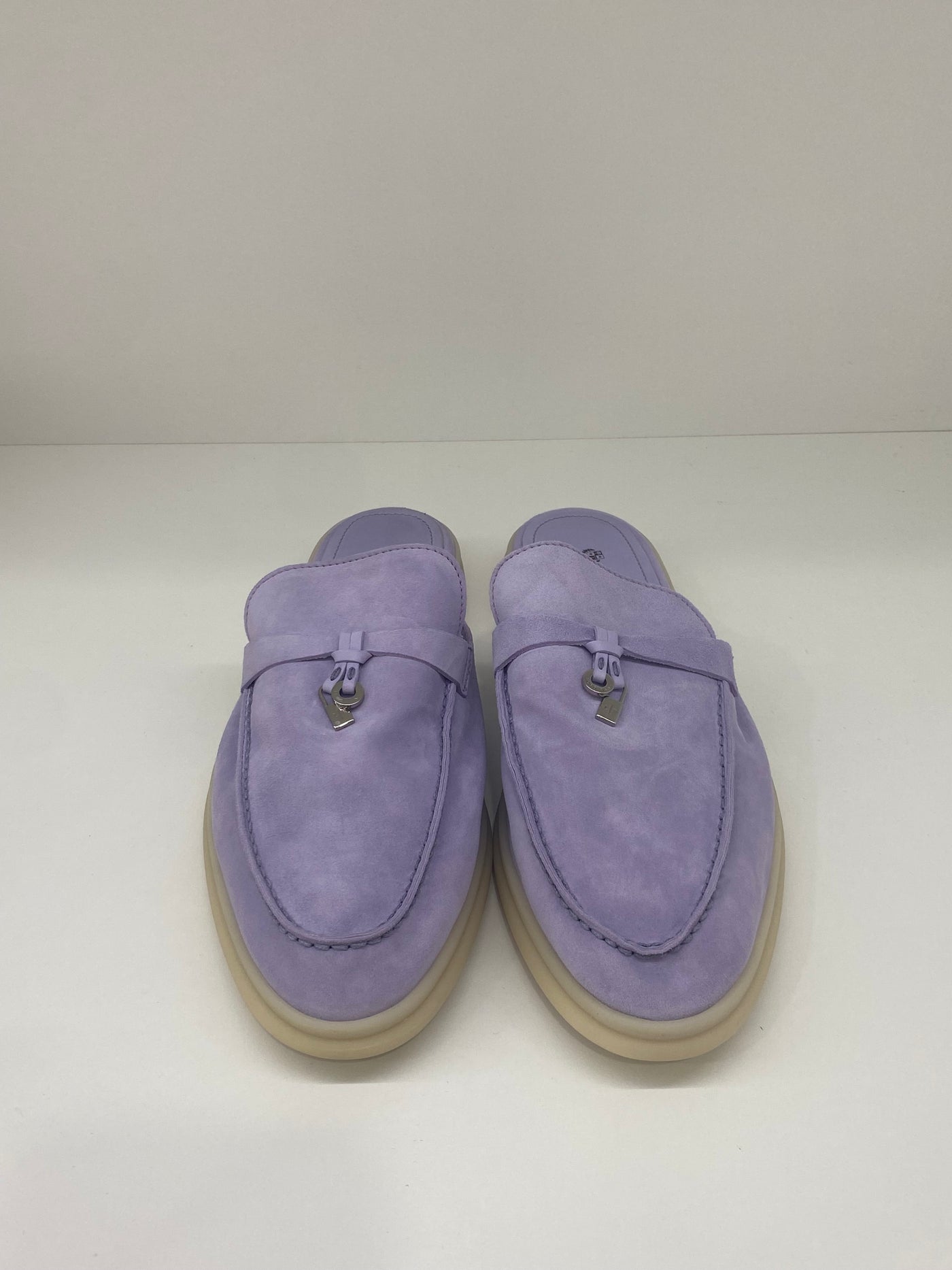 Loro Piana Summer Charm Walk Loafers Lilac Size 41.5