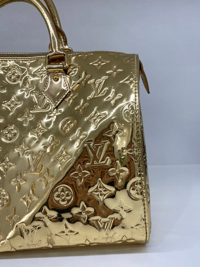 Louis Vuitton Gold Mirror Speedy 30